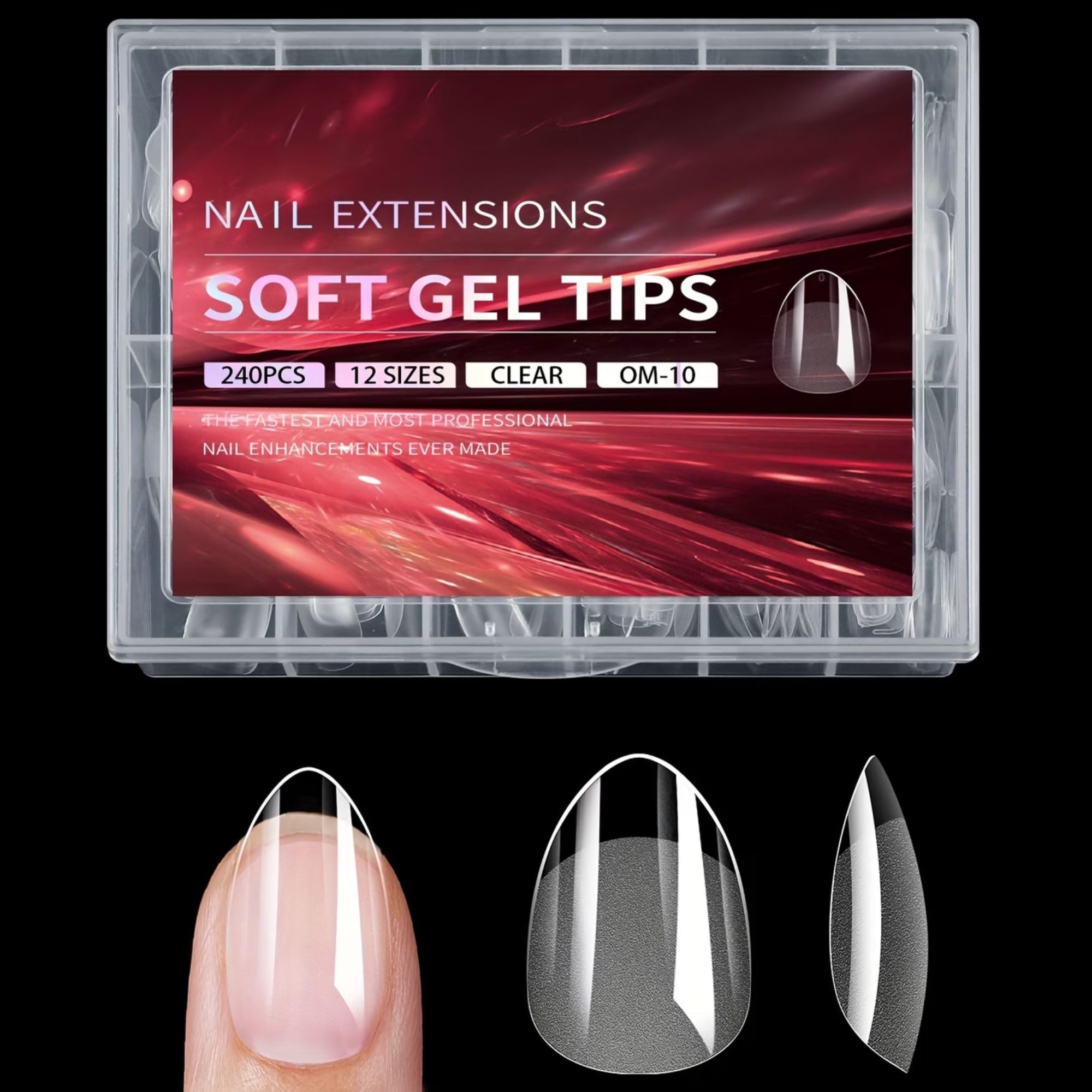 Coconoir Beauty - Soft Gel X-Short Almond Full Cover Tips - 240pcs