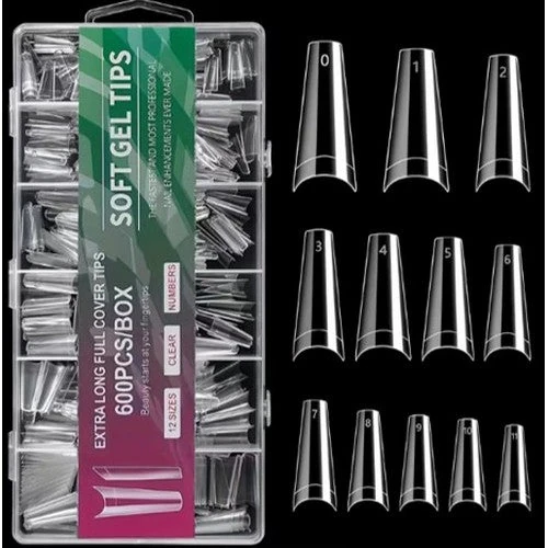 Coconoir Beauty - Soft Gel Extra Long Full Cover Tips - 600pcs