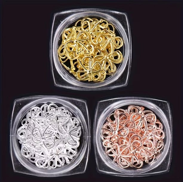 Coconoir Beauty - Nail Charms - Rose Gold Bows