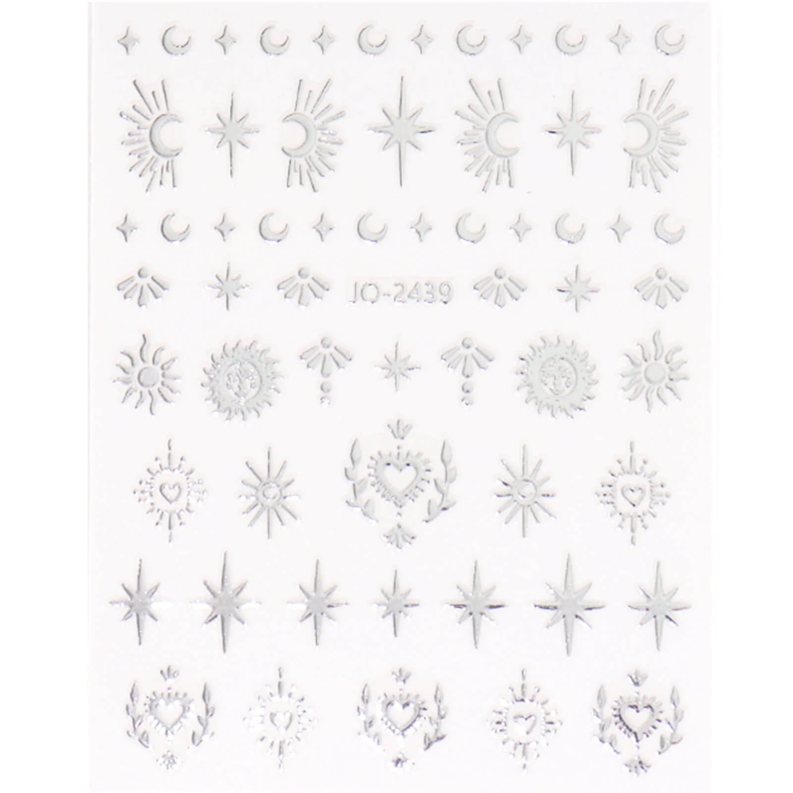 Coconoir Beauty - Nail Decal - 5D Silver Bohemian Sun