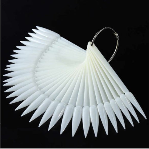 Coconoir Beauty - Stiletto Practice Nail Art Ring Natural - 50Pcs