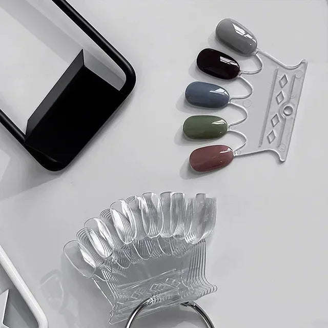 Coconoir Beauty - Clear Crown Practice Nail Ring - 50pcs