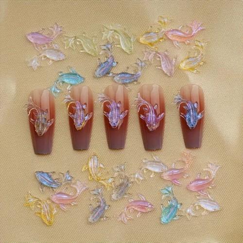 Coconoir Beauty - Nail Charms - Acrylic Shark - 5pk