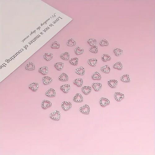 Coconoir Beauty - Nail Charms - Cut Out Diamond Hearts - Small - 10pk