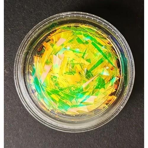 Coconoir Beauty - Laser Flakes - Yellow Iridescent