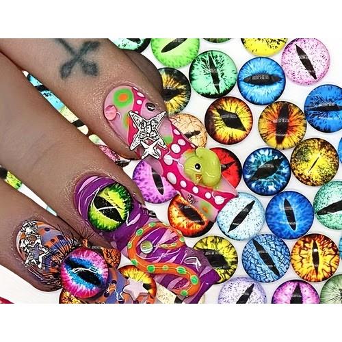 Coconoir Beauty - Nail Charms - Mixed Eyes - 10pk