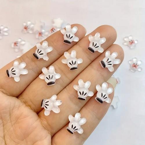 Coconoir Beauty - Nail Charms - Cat Claws Black & White - 10pk