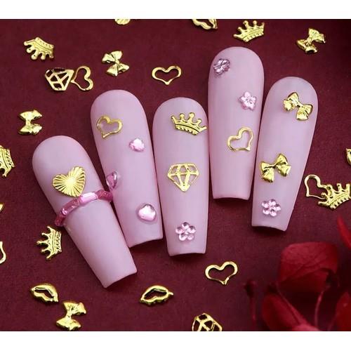 Coconoir Beauty - Nail Charms - Gold Valentine - 400PK