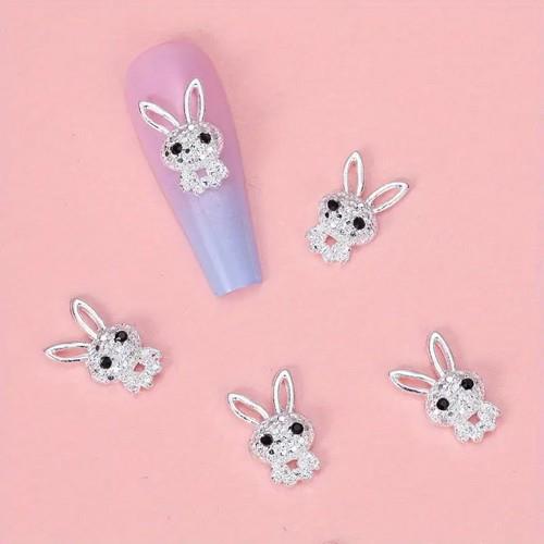 Coconoir Beauty - Nail Charms - Rhinestone Bunny - 5pk