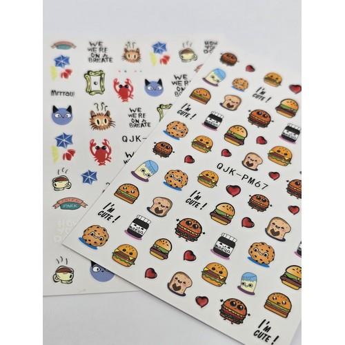 Coconoir Beauty - Nail Decal - Hamburgers & Lobsters