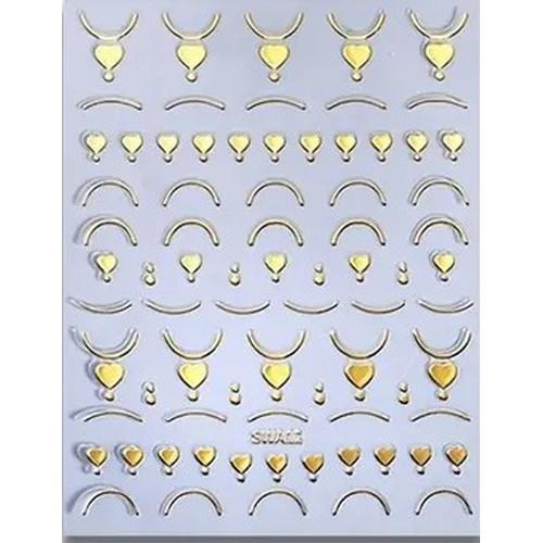 Coconoir Beauty - Nail Decal - Hearts - Gold