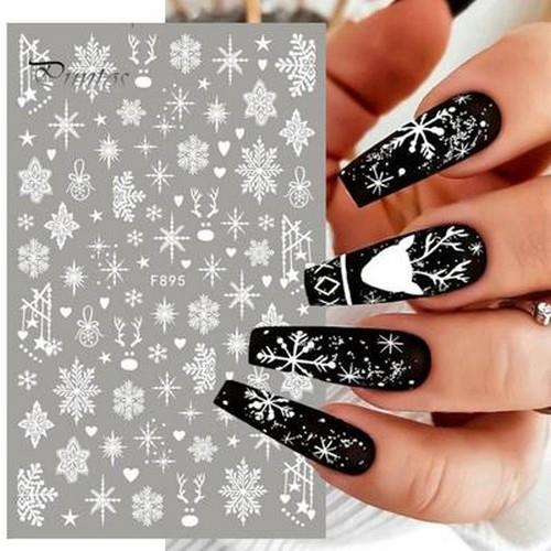Coconoir Beauty - Nail Decal - White Snowflake #2
