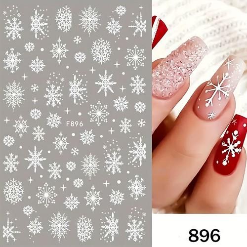 Coconoir Beauty - Nail Decal - White Snowflake #3