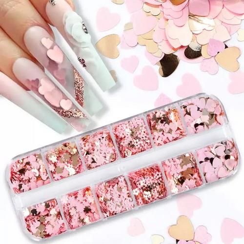 Coconoir Beauty - Nail Decals - Pink/Gold - Heart/Bunny/Butterfly