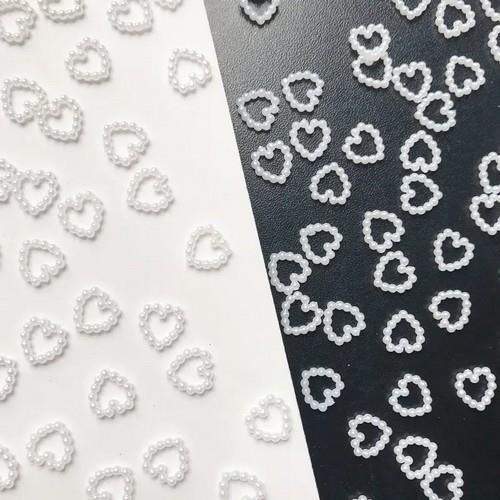 Coconoir Beauty - Nail Charms - Pearl Hearts - 10pk