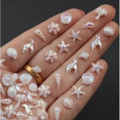 Coconoir Beauty - Nail Charms - Marine Life Iridescent - 24pk