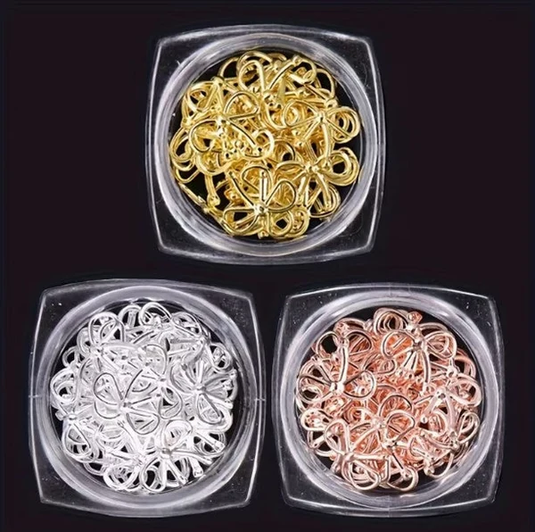 Coconoir Beauty - Nail Charms - Rose Gold Bows