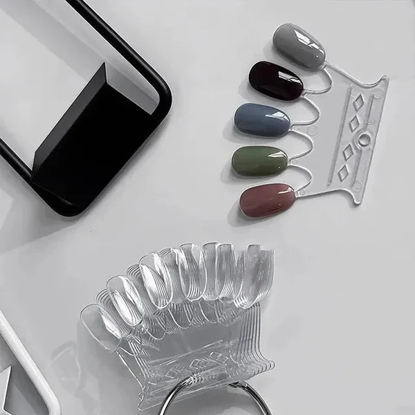 Coconoir Beauty - Clear Crown Practice Nail Ring - 50pcs