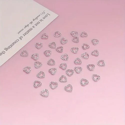 Coconoir Beauty - Nail Charms - Cut Out Diamond Hearts - Small - 10pk