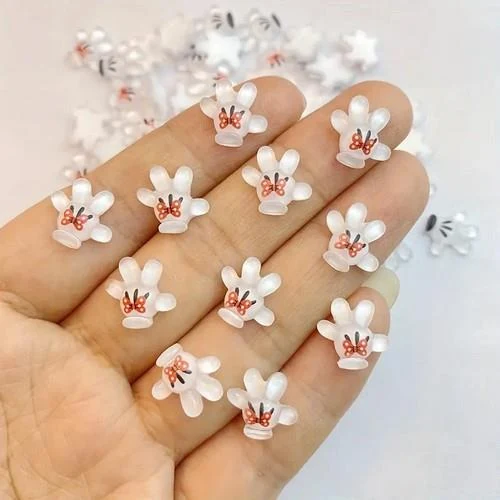 Coconoir Beauty - Nail Charms - Cat Claws White & Red - 10pk