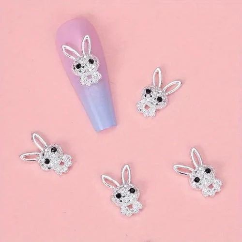 Coconoir Beauty - Nail Charms - Rhinestone Bunny - 5pk