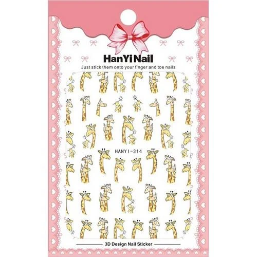 Coconoir Beauty - Nail Decal - 3D Giraffe
