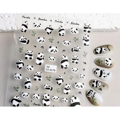 Coconoir Beauty - Nail Decal - 5D Bamboo Panda