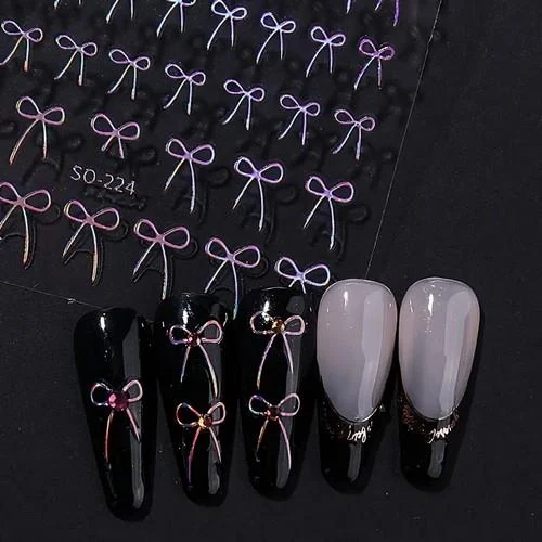 Coconoir Beauty - Nail Decal - Bows - Holographic
