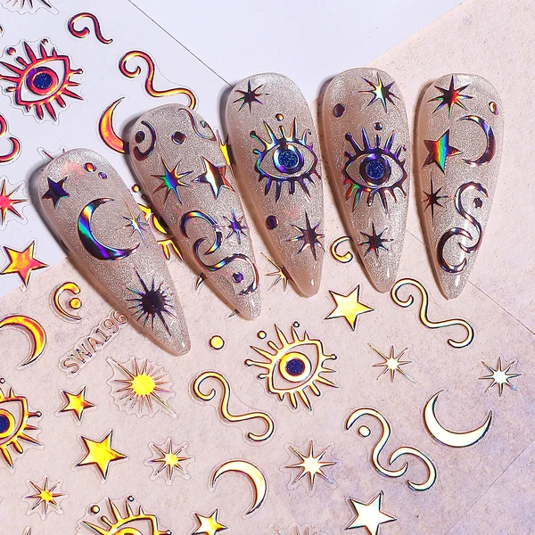 Coconoir Beauty - Nail Decal - Celestial Evil Eye - Multi Color