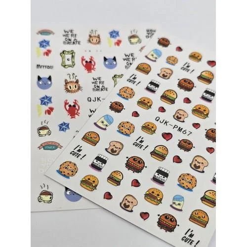 Coconoir Beauty - Nail Decal - Hamburgers & Lobsters