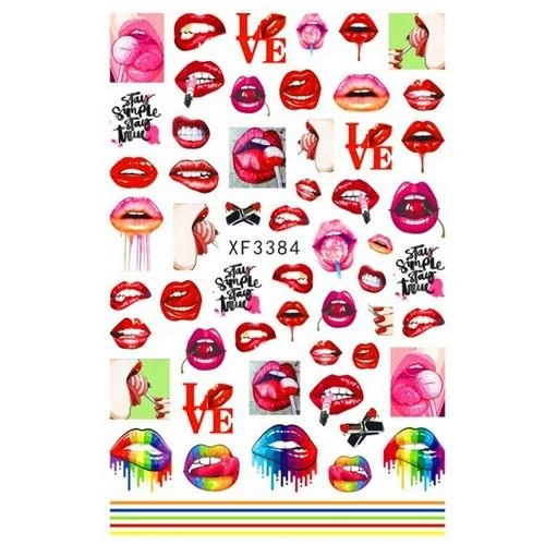 Coconoir Beauty - Nail Decal - Sexy Lips 1