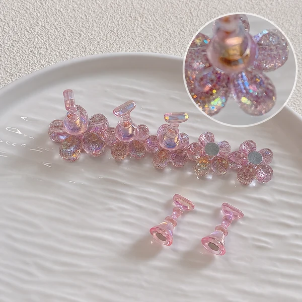 Coconoir Beauty - Tip Holder - Aurora Pink Flower Base - 5pc
