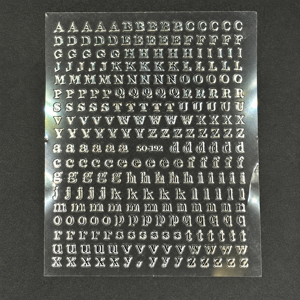 Coconoir Beauty - Nail Decal - Letters Silver