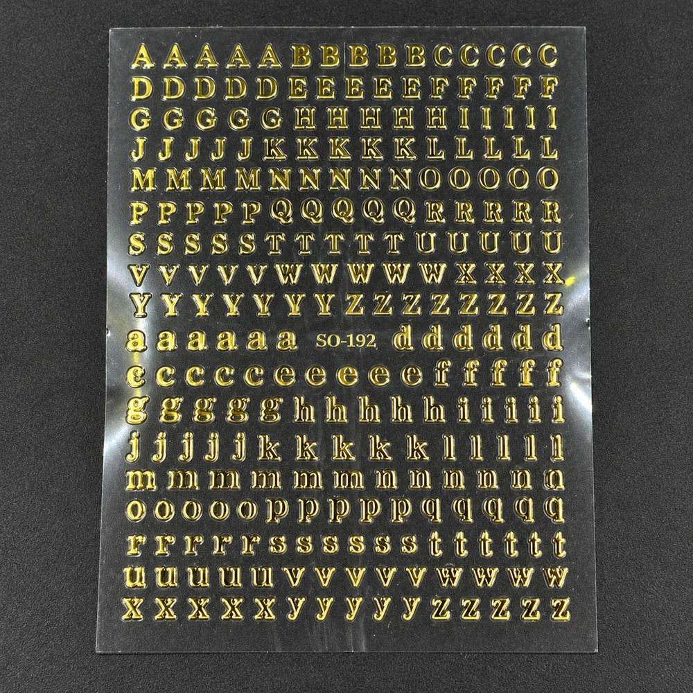 Coconoir Beauty - Nail Decal - Letters Gold