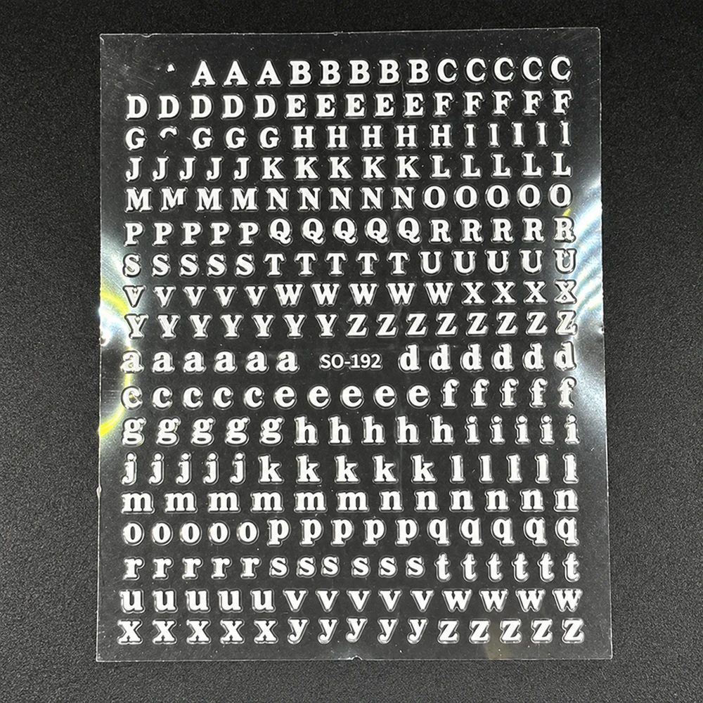 Coconoir Beauty - Nail Decal - Letters White
