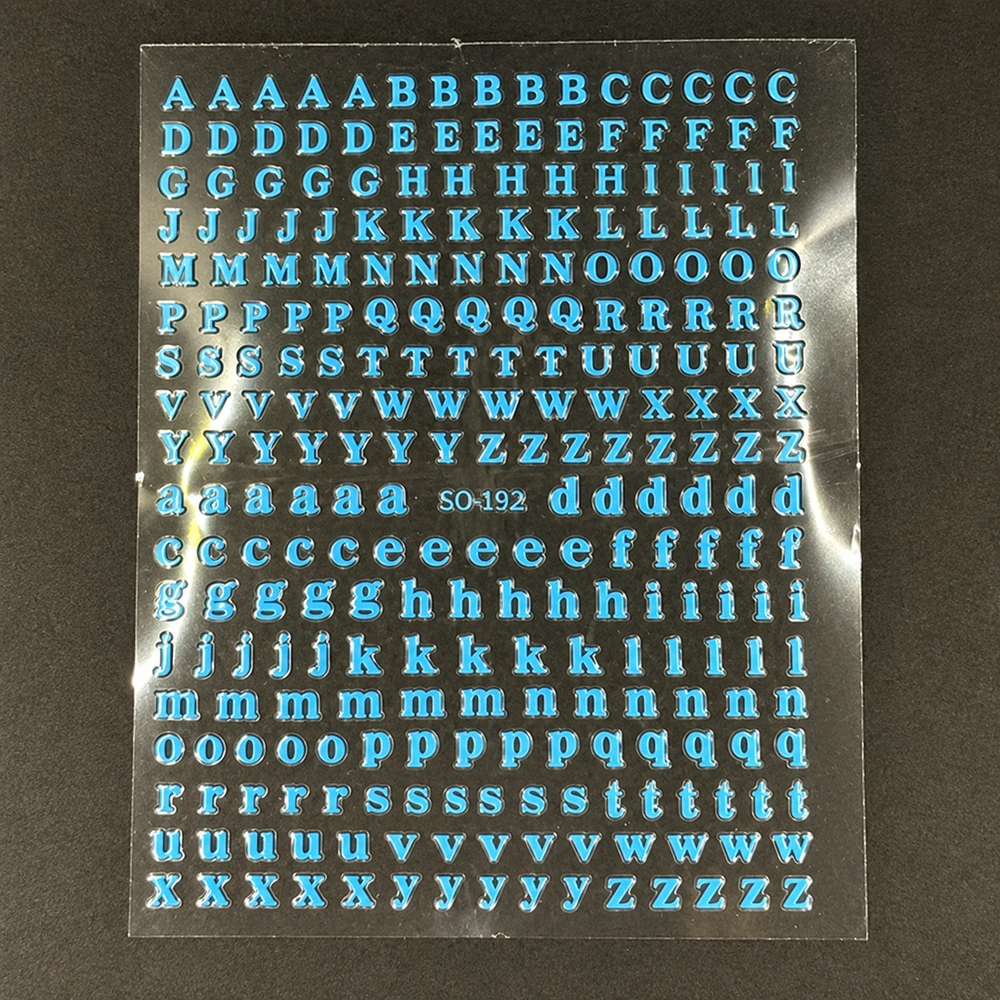 Coconoir Beauty - Nail Decal - Letters Blue