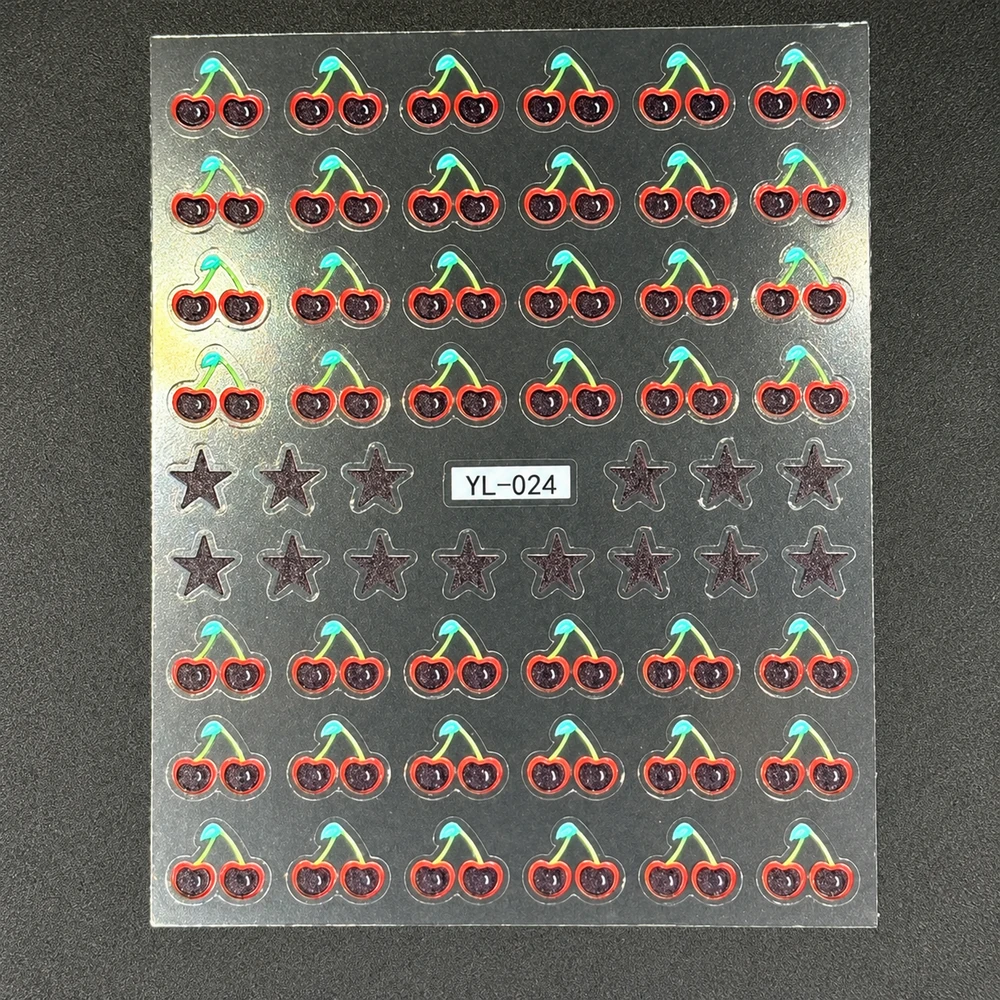 Coconoir Beauty - Nail Decal - Stars & Cherries