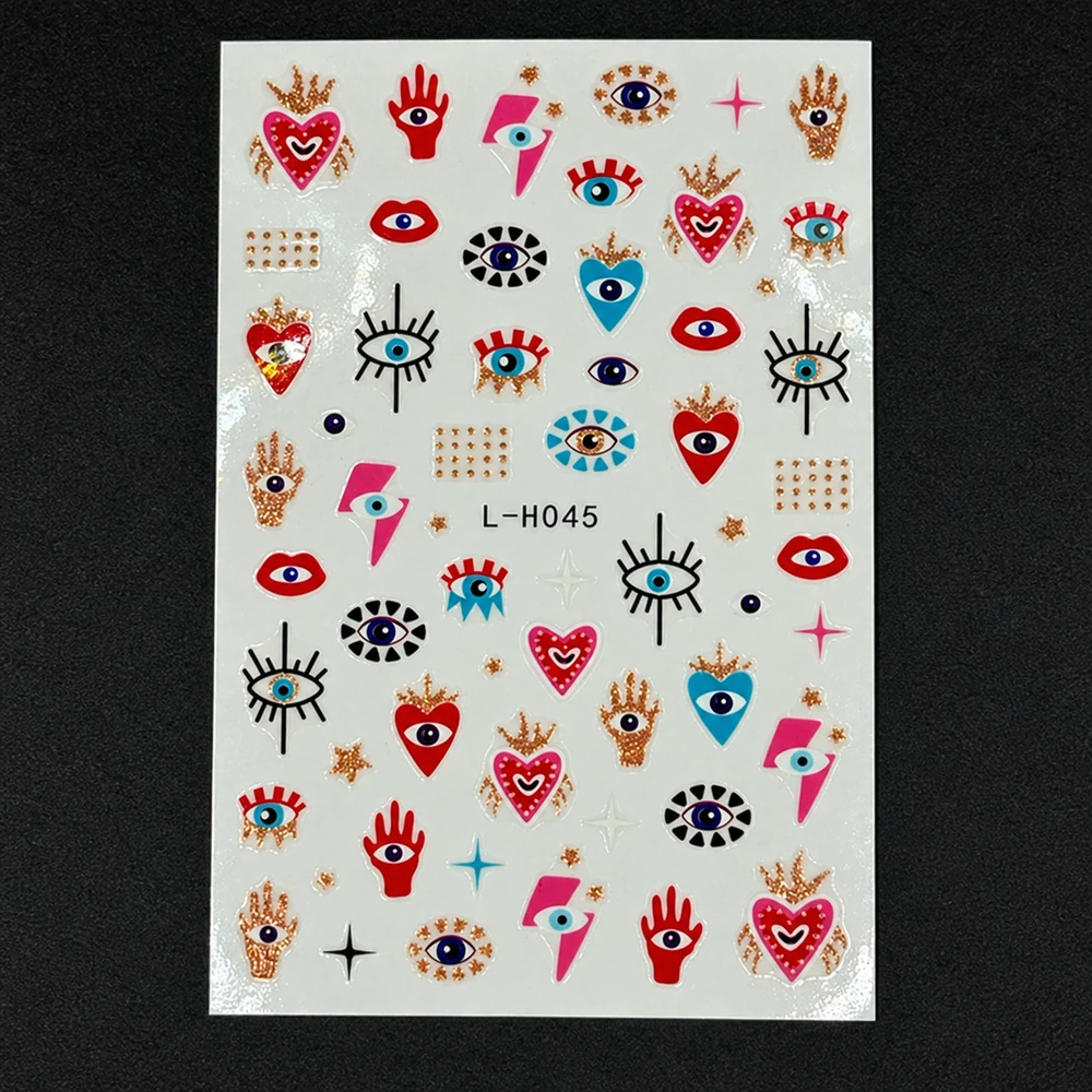 Coconoir Beauty - Nail Decal - Evil Eye Red