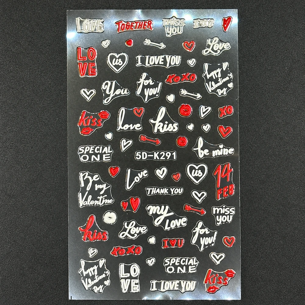 Coconoir Beauty - Nail Decal - 5D Valentines #3