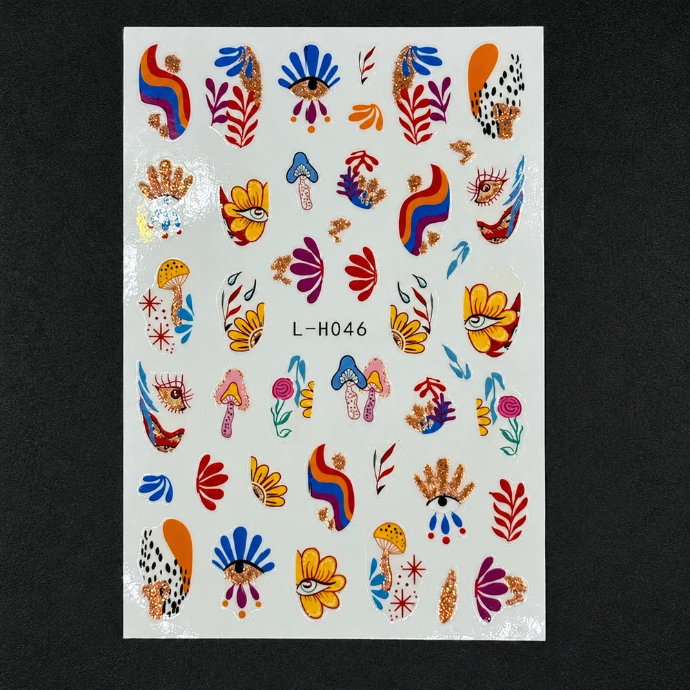 Coconoir Beauty - Nail Decal - Evil Eye Flowers