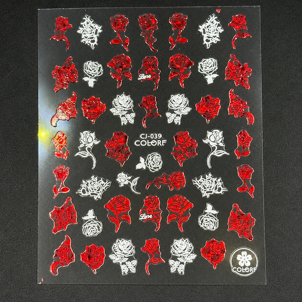 Coconoir Beauty - Nail Decal - Valentines Red #4