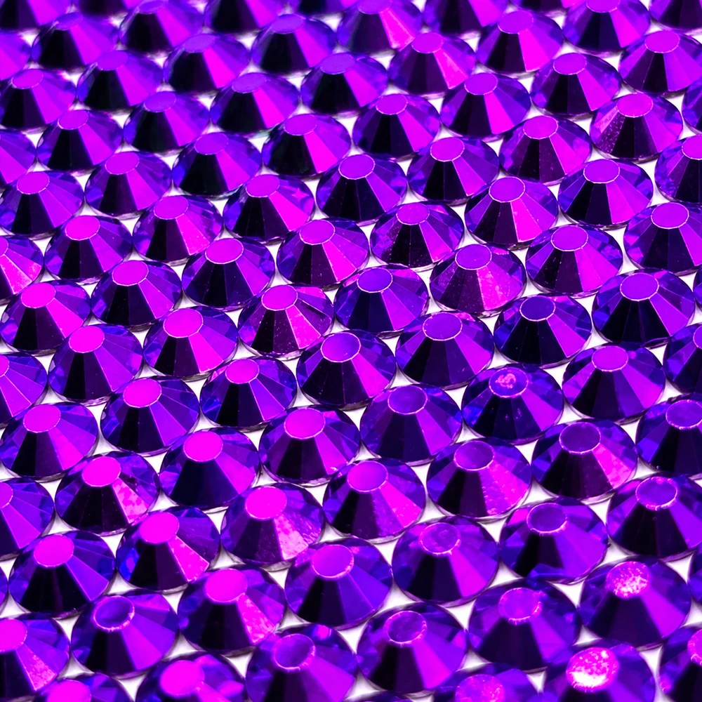 Coconoir Beauty - Rhinestones - Metallic Dark Violet - Size 10